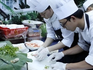 The cooks at the 2012 European Food Festival (Source: VNA)